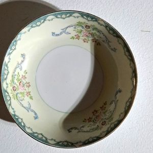 Vintage Mikado bowl saucer blue and pink